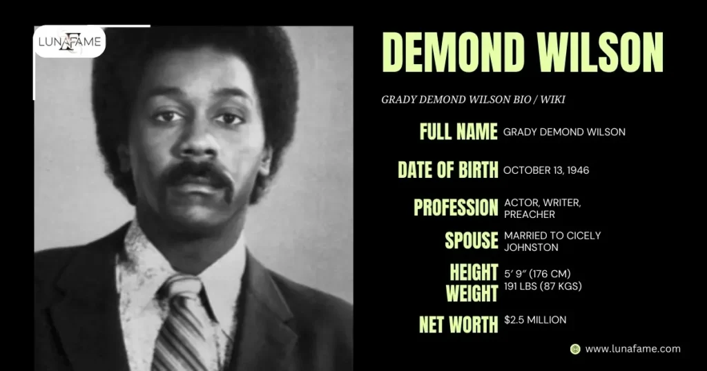 Demond Wilson Sanford and Son Net Worth: Career, Wife, Children, & Height