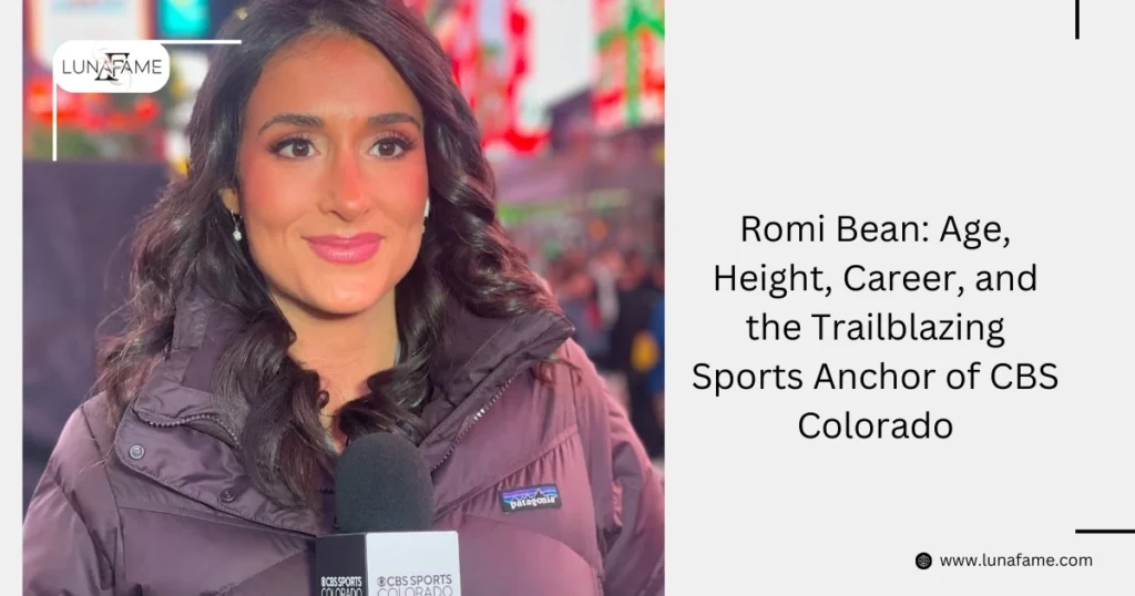 Romi Bean, 37, is CBS Colorado’s Lead Sports Anchor. Learn about her age, height, career, net worth, and trailblazing journey in sports journalism.